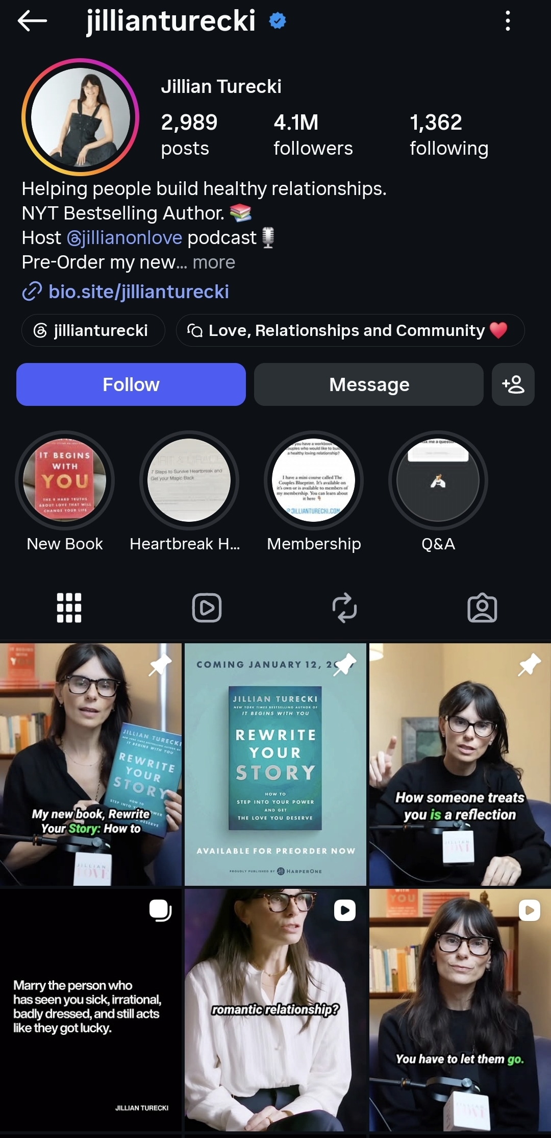 Instagram profile source proof showing 4.1 million followers